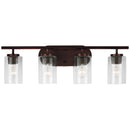Four Light Wall / Bath<br /><span style="color:#4AB0CE;">Entrega: 4-10 dias en USA</span><br /><span style="color:#4AB0CE;font-size:60%;">PREGUNTE POR ENTREGA EN PANAMA</span><br />Collection: Oslo<br />Finish: Bronze