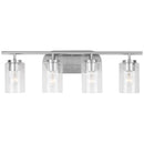 Four Light Wall / Bath<br /><span style="color:#4AB0CE;">Entrega: 4-10 dias en USA</span><br /><span style="color:#4AB0CE;font-size:60%;">PREGUNTE POR ENTREGA EN PANAMA</span><br />Collection: Oslo<br />Finish: Brushed Nickel