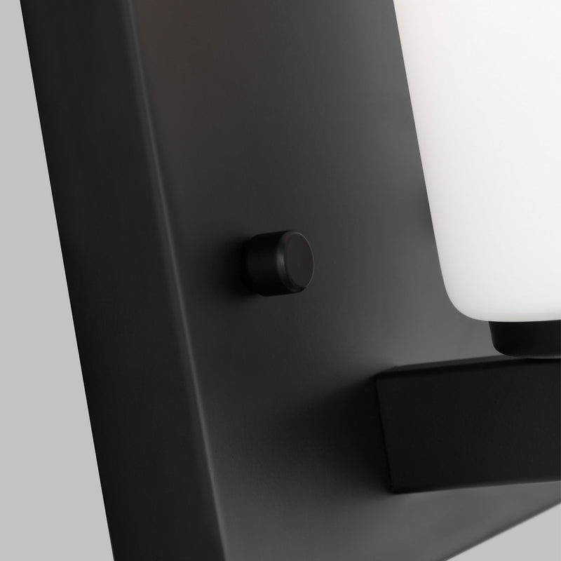 Generation Lighting - 4139101-112 - One Light Wall / Bath Sconce - Hettinger - Midnight Black