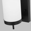 One Light Wall / Bath Sconce<br /><span style="color:#4AB0CE;">Entrega: 4-10 dias en USA</span><br /><span style="color:#4AB0CE;font-size:60%;">PREGUNTE POR ENTREGA EN PANAMA</span><br />Collection: Zire<br />Finish: Midnight Black