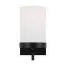 One Light Wall / Bath Sconce<br /><span style="color:#4AB0CE;">Entrega: 4-10 dias en USA</span><br /><span style="color:#4AB0CE;font-size:60%;">PREGUNTE POR ENTREGA EN PANAMA</span><br />Collection: Zire<br />Finish: Midnight Black