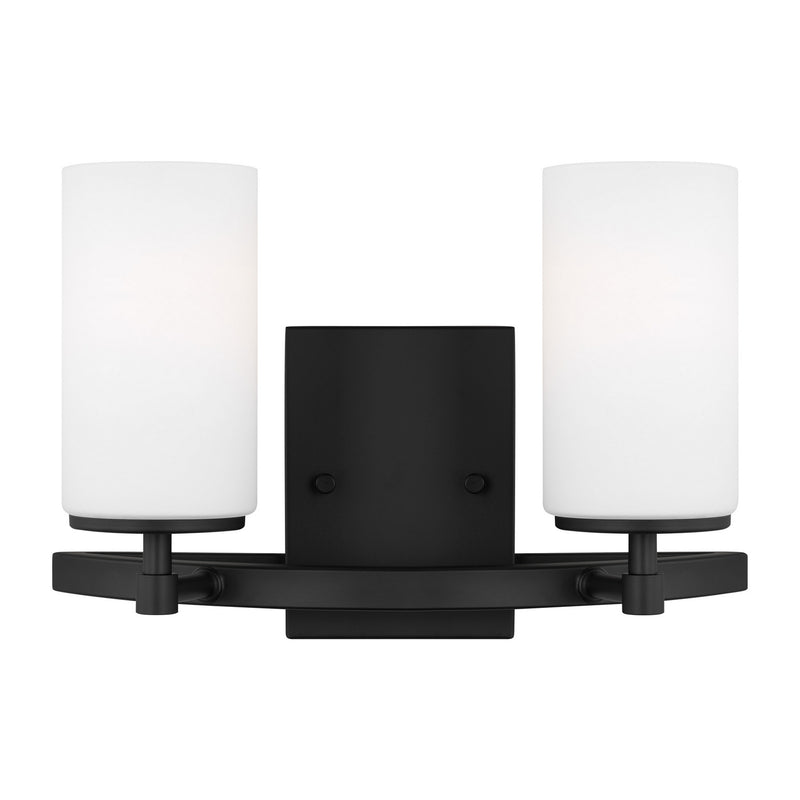 Two Light Wall / Bath<br /><span style="color:#4AB0CE;">Entrega: 4-10 dias en USA</span><br /><span style="color:#4AB0CE;font-size:60%;">PREGUNTE POR ENTREGA EN PANAMA</span><br />Collection: Alturas<br />Finish: Midnight Black