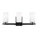 Three Light Wall / Bath<br /><span style="color:#4AB0CE;">Entrega: 4-10 dias en USA</span><br /><span style="color:#4AB0CE;font-size:60%;">PREGUNTE POR ENTREGA EN PANAMA</span><br />Collection: Alturas<br />Finish: Midnight Black