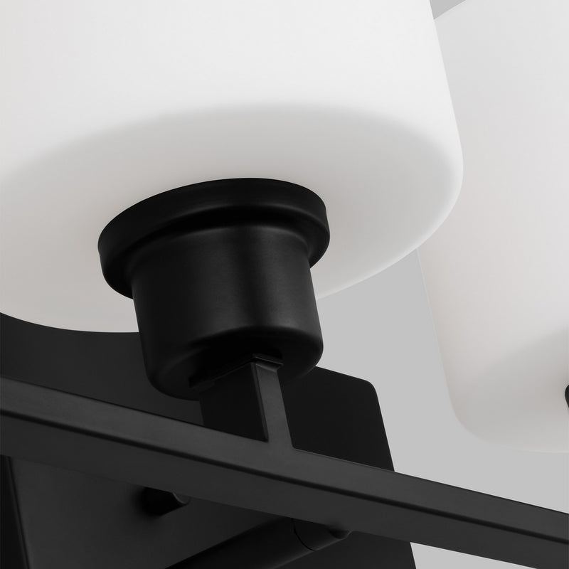 Generation Lighting - 4428804EN3-112 - Four Light Wall / Bath - Canfield - Midnight Black