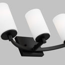 Three Light Wall / Bath<br /><span style="color:#4AB0CE;">Entrega: 4-10 dias en USA</span><br /><span style="color:#4AB0CE;font-size:60%;">PREGUNTE POR ENTREGA EN PANAMA</span><br />Collection: Hettinger<br />Finish: Midnight Black