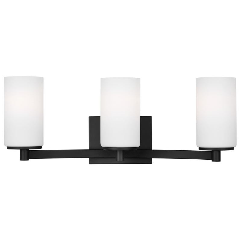 Three Light Wall / Bath<br /><span style="color:#4AB0CE;">Entrega: 4-10 dias en USA</span><br /><span style="color:#4AB0CE;font-size:60%;">PREGUNTE POR ENTREGA EN PANAMA</span><br />Collection: Hettinger<br />Finish: Midnight Black