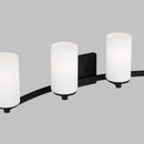 Four Light Wall / Bath<br /><span style="color:#4AB0CE;">Entrega: 4-10 dias en USA</span><br /><span style="color:#4AB0CE;font-size:60%;">PREGUNTE POR ENTREGA EN PANAMA</span><br />Collection: Hettinger<br />Finish: Midnight Black