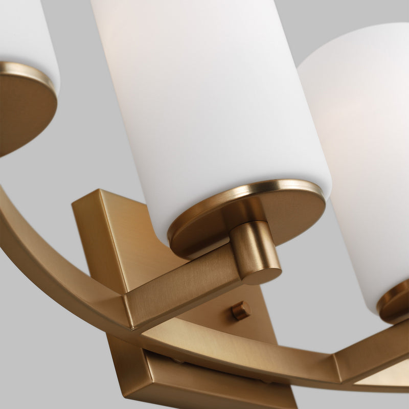 Generation Lighting - 4439104EN3-848 - Four Light Wall / Bath - Hettinger - Satin Brass
