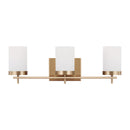 Three Light Bath<br /><span style="color:#4AB0CE;">Entrega: 6-7 semanas en USA</span><br /><span style="color:#4AB0CE;font-size:60%;">PREGUNTE POR ENTREGA EN PANAMA</span><br />Collection: Zire<br />Finish: Satin Brass