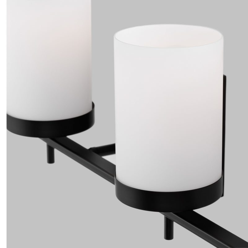 Four Light Bath<br /><span style="color:#4AB0CE;">Entrega: 2-3 semanas en USA</span><br /><span style="color:#4AB0CE;font-size:60%;">PREGUNTE POR ENTREGA EN PANAMA</span><br />Collection: Zire<br />Finish: Midnight Black