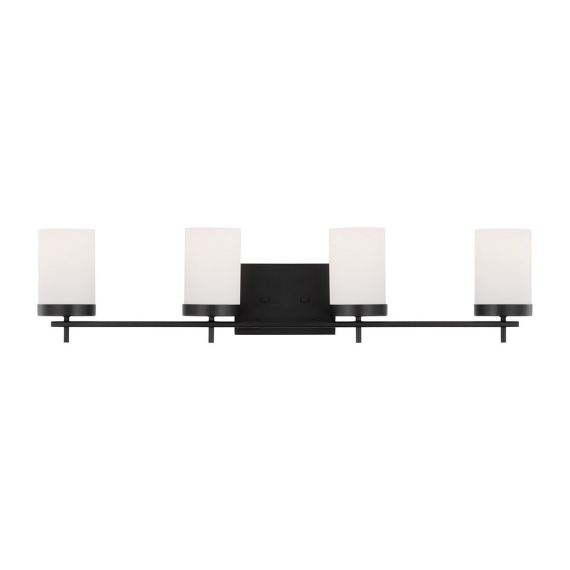 Four Light Bath<br /><span style="color:#4AB0CE;">Entrega: 2-3 semanas en USA</span><br /><span style="color:#4AB0CE;font-size:60%;">PREGUNTE POR ENTREGA EN PANAMA</span><br />Collection: Zire<br />Finish: Midnight Black