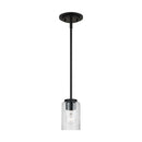 One Light Mini-Pendant<br /><span style="color:#4AB0CE;">Entrega: 4-10 dias en USA</span><br /><span style="color:#4AB0CE;font-size:60%;">PREGUNTE POR ENTREGA EN PANAMA</span><br />Collection: Oslo<br />Finish: Midnight Black