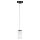 One Light Mini-Pendant<br /><span style="color:#4AB0CE;">Entrega: 4-10 dias en USA</span><br /><span style="color:#4AB0CE;font-size:60%;">PREGUNTE POR ENTREGA EN PANAMA</span><br />Collection: Alturas<br />Finish: Midnight Black