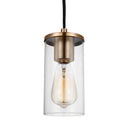 One Light Mini-Pendant<br /><span style="color:#4AB0CE;">Entrega: 4-10 dias en USA</span><br /><span style="color:#4AB0CE;font-size:60%;">PREGUNTE POR ENTREGA EN PANAMA</span><br />Collection: Zire<br />Finish: Satin Brass