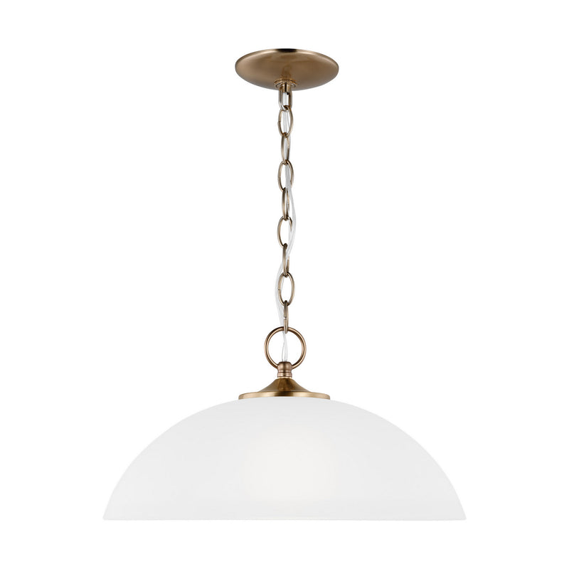 One Light Pendant<br /><span style="color:#4AB0CE;">Entrega: 4-10 dias en USA</span><br /><span style="color:#4AB0CE;font-size:60%;">PREGUNTE POR ENTREGA EN PANAMA</span><br />Collection: Geary<br />Finish: Satin Brass
