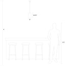 Visual Comfort Studio - 6590301-112 - One Light Pendant - Zire - Midnight Black