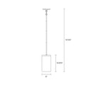 One Light Pendant<br /><span style="color:#4AB0CE;">Entrega: 4-10 dias en USA</span><br /><span style="color:#4AB0CE;font-size:60%;">PREGUNTE POR ENTREGA EN PANAMA</span><br />Collection: Zire<br />Finish: Satin Brass