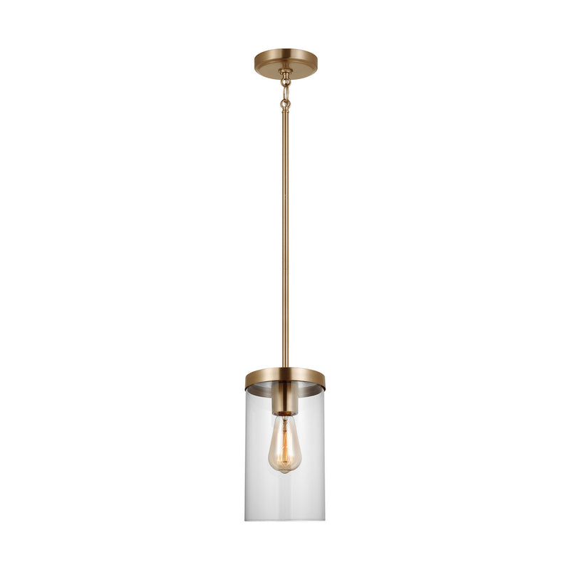 One Light Pendant<br /><span style="color:#4AB0CE;">Entrega: 4-10 dias en USA</span><br /><span style="color:#4AB0CE;font-size:60%;">PREGUNTE POR ENTREGA EN PANAMA</span><br />Collection: Zire<br />Finish: Satin Brass
