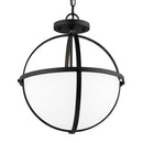 Three Light Pendant<br /><span style="color:#4AB0CE;">Entrega: 4-10 dias en USA</span><br /><span style="color:#4AB0CE;font-size:60%;">PREGUNTE POR ENTREGA EN PANAMA</span><br />Collection: Alturas<br />Finish: Midnight Black