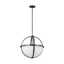 Three Light Pendant<br /><span style="color:#4AB0CE;">Entrega: 4-10 dias en USA</span><br /><span style="color:#4AB0CE;font-size:60%;">PREGUNTE POR ENTREGA EN PANAMA</span><br />Collection: Alturas<br />Finish: Midnight Black