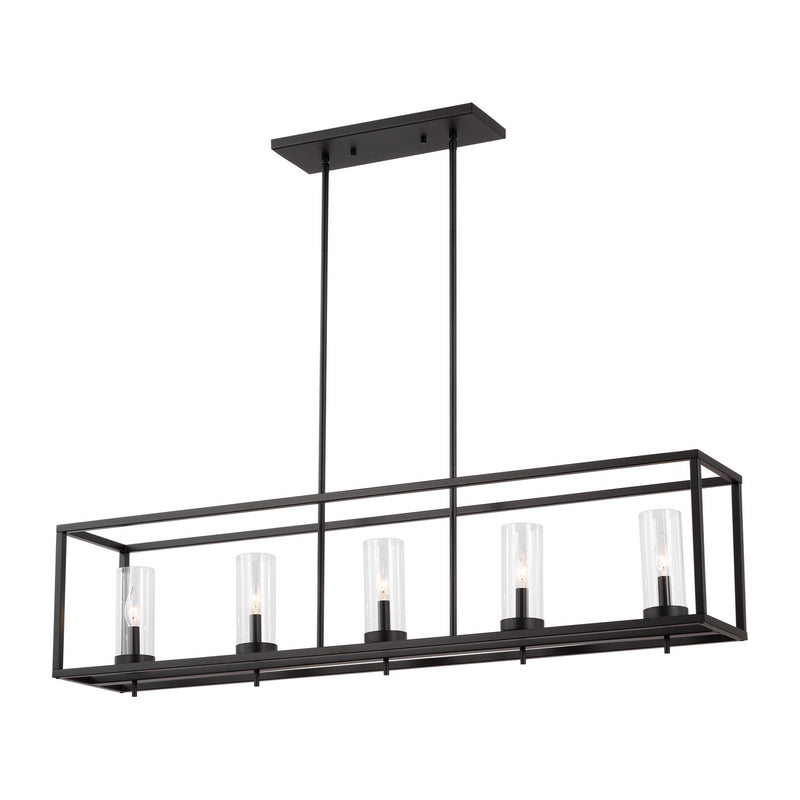Five Light Island Pendant<br /><span style="color:#4AB0CE;">Entrega: 4-10 dias en USA</span><br /><span style="color:#4AB0CE;font-size:60%;">PREGUNTE POR ENTREGA EN PANAMA</span><br />Collection: Zire<br />Finish: Midnight Black