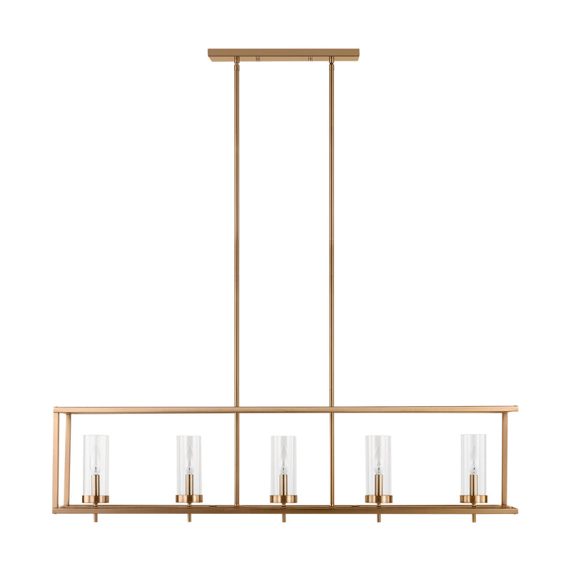 Five Light Island Pendant<br /><span style="color:#4AB0CE;">Entrega: 4-10 dias en USA</span><br /><span style="color:#4AB0CE;font-size:60%;">PREGUNTE POR ENTREGA EN PANAMA</span><br />Collection: Zire<br />Finish: Satin Brass