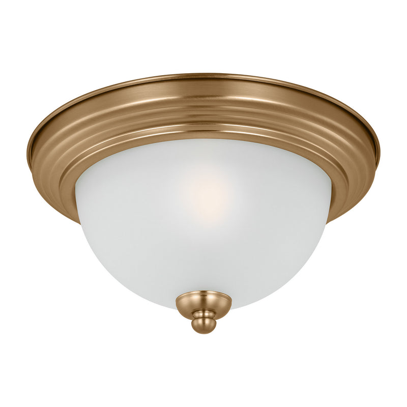 One Light Flush Mount<br /><span style="color:#4AB0CE;">Entrega: 4-10 dias en USA</span><br /><span style="color:#4AB0CE;font-size:60%;">PREGUNTE POR ENTREGA EN PANAMA</span><br />Collection: Geary<br />Finish: Satin Brass