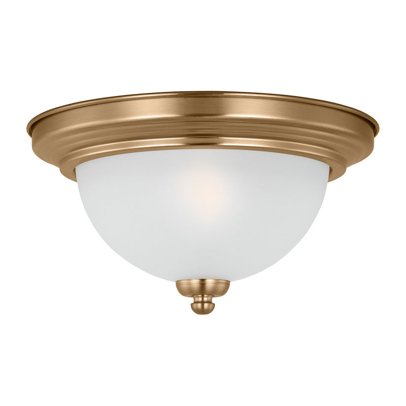 One Light Flush Mount<br /><span style="color:#4AB0CE;">Entrega: 4-10 dias en USA</span><br /><span style="color:#4AB0CE;font-size:60%;">PREGUNTE POR ENTREGA EN PANAMA</span><br />Collection: Geary<br />Finish: Satin Brass