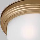 Generation Lighting - 77065EN3-848 - Three Light Flush Mount - Geary - Satin Brass