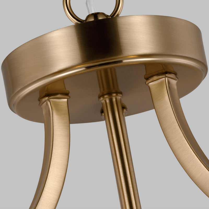 Generation Lighting - 7716502EN3-848 - Two Light Semi-Flush Convertible Pendant - Geary - Satin Brass