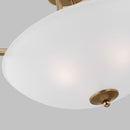 Generation Lighting - 7716503EN3-848 - Three Light Semi-Flush Convertible Pendant - Geary - Satin Brass