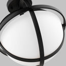 Generation Lighting - 7724602-112 - Two Light Semi-Flush Convertible Pendant - Alturas - Midnight Black