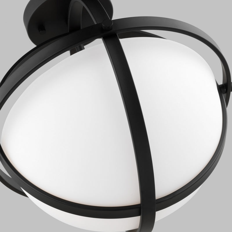 Generation Lighting. - 7724602EN3-112 - Two Light Semi-Flush Convertible Pendant - Alturas - Midnight Black