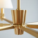 Six Light Chandelier<br /><span style="color:#4AB0CE;">Entrega: 26-27 semanas en USA</span><br /><span style="color:#4AB0CE;font-size:60%;">PREGUNTE POR ENTREGA EN PANAMA</span><br />Collection: Paisley<br />Finish: Burnished Brass