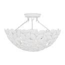 Visual Comfort Studio - AF1173TXW - Three Light Semi Flush Mount - Kelan - Textured White