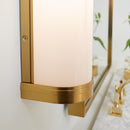 Two Light Vanity<br /><span style="color:#4AB0CE;">Entrega: 17-18 semanas en USA</span><br /><span style="color:#4AB0CE;font-size:60%;">PREGUNTE POR ENTREGA EN PANAMA</span><br />Collection: Ifran<br />Finish: Burnished Brass