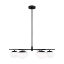 Visual Comfort Studio - EC1246AI - Six Light Chandelier - Lune - Aged Iron