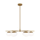 Visual Comfort Studio - EC1246BBS - Six Light Chandelier - Lune - Burnished Brass