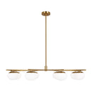 Visual Comfort Studio - EC1258BBS - Eight Light Chandelier - Lune - Burnished Brass