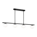 Four Light Linear Chandelier<br /><span style="color:#4AB0CE;">Entrega: 15-16 semanas en USA</span><br /><span style="color:#4AB0CE;font-size:60%;">PREGUNTE POR ENTREGA EN PANAMA</span><br />Collection: Lune<br />Finish: Aged Iron