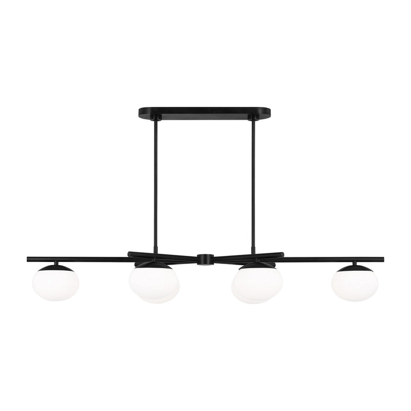 Six Light Linear Chandelier<br /><span style="color:#4AB0CE;">Entrega: 4-10 dias en USA</span><br /><span style="color:#4AB0CE;font-size:60%;">PREGUNTE POR ENTREGA EN PANAMA</span><br />Collection: Lune<br />Finish: Aged Iron