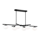 Six Light Linear Chandelier<br /><span style="color:#4AB0CE;">Entrega: 4-10 dias en USA</span><br /><span style="color:#4AB0CE;font-size:60%;">PREGUNTE POR ENTREGA EN PANAMA</span><br />Collection: Lune<br />Finish: Aged Iron