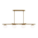 Visual Comfort Studio - EC1276BBS - Six Light Linear Chandelier - Lune - Burnished Brass