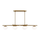 Visual Comfort Studio - EC1276BBS - Six Light Linear Chandelier - Lune - Burnished Brass