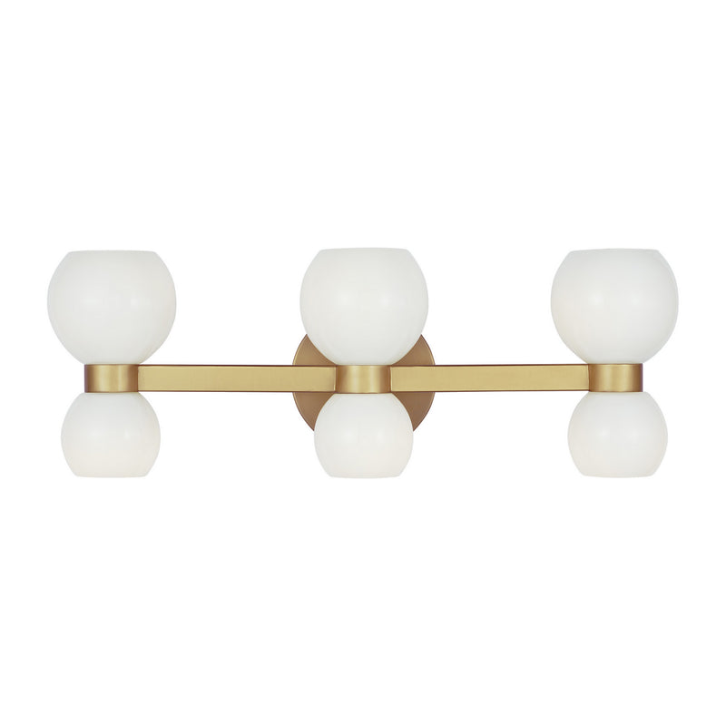 Visual Comfort Studio - KSV1006BBSMG - Six Light Vanity - Londyn - Burnished Brass