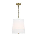 Visual Comfort Studio - LP1081TWBWLW - One Light Pendant - Ivie - Time Worn Brass