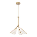 LED Chandelier<br /><span style="color:#4AB0CE;">Entrega: 4-10 dias en USA</span><br /><span style="color:#4AB0CE;font-size:60%;">PREGUNTE POR ENTREGA EN PANAMA</span><br />Collection: Mulberry<br />Finish: Brushed Gold/Light Guide
