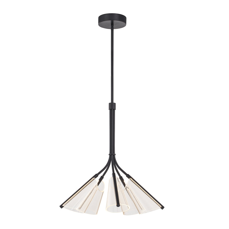 LED Chandelier<br /><span style="color:#4AB0CE;">Entrega: 4-10 dias en USA</span><br /><span style="color:#4AB0CE;font-size:60%;">PREGUNTE POR ENTREGA EN PANAMA</span><br />Collection: Mulberry<br />Finish: Black/Light Guide