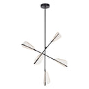 LED Chandelier<br /><span style="color:#4AB0CE;">Entrega: 4-10 dias en USA</span><br /><span style="color:#4AB0CE;font-size:60%;">PREGUNTE POR ENTREGA EN PANAMA</span><br />Collection: Mulberry<br />Finish: Black/Light Guide