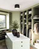 Kuzco Lighting - FM44912-BK/WH - LED Flush Mount - Cayne - Black/White